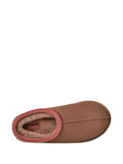 Ugg Tasman Ii Braided-trim Sheepskin Slippers In Brown