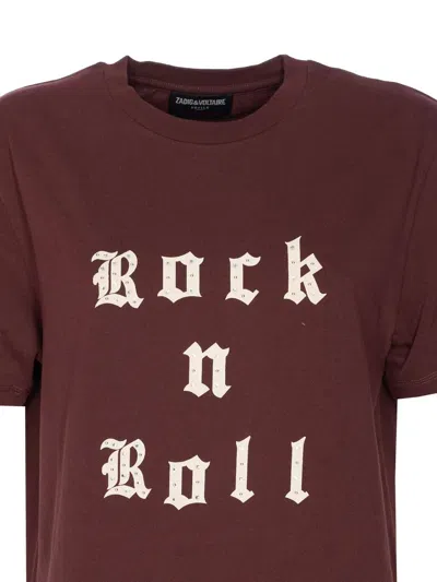 Zadig & Voltaire Zadig&voltaire Edwin Tc Rock N Roll Strass Clothing In Red