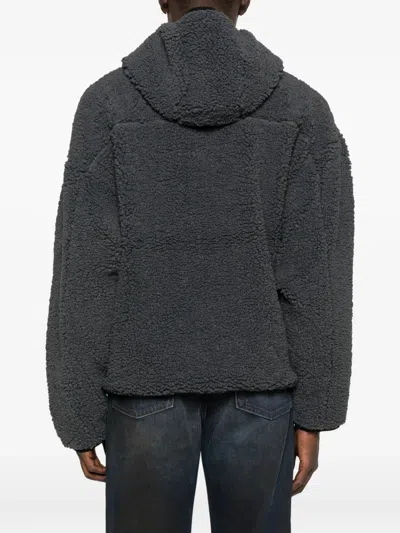 Diesel S-zat Teddy Fleece Hooded Sweatshirt In Multi