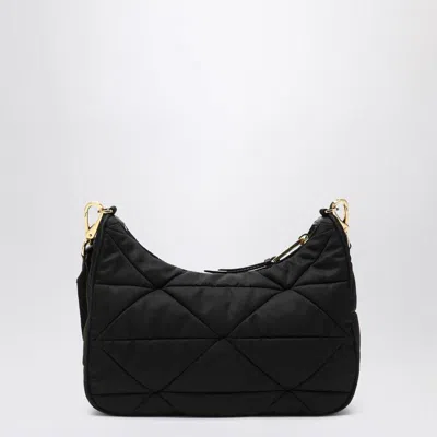 Prada Black Shoulder Bag In Padded Re-nylon Women In Black