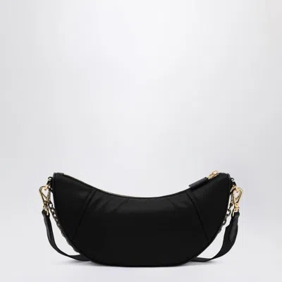 Prada Demi-lune Shoulder Bag In Re-nylon In Black