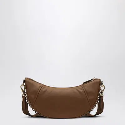 Prada Demi-lune Shoulder Bag Brandy In Re-nylon In Brown