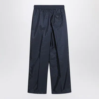 Prada Trousers Re-nylon In Blue