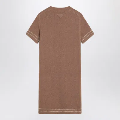 Prada Mini Abito In Cashmere Biscotto  Donna In Brown