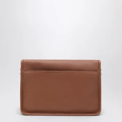 Prada Cognac-coloured Leather Shoulder Bag Men In Brown
