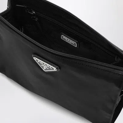 Prada Pouch Re-nylon And Saffiano In Black