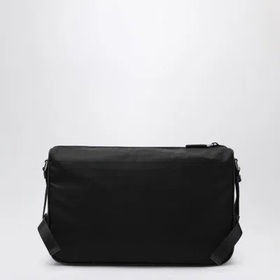 Prada Large Crossbody Bag In Re-nylon And Saffiano In Black