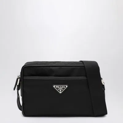 Prada Re-nylon Shoulder Bag In Black