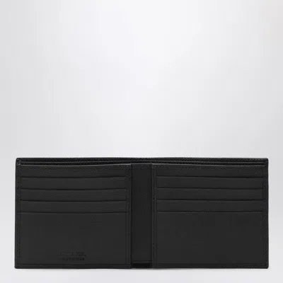 Prada Saffiano Horizontal Wallet In Black