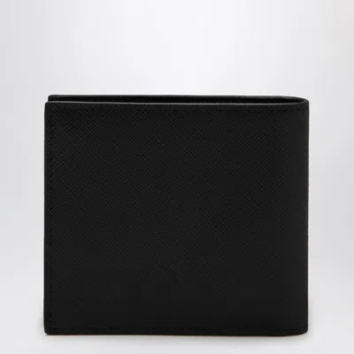Prada Wallet In Saffiano In Black