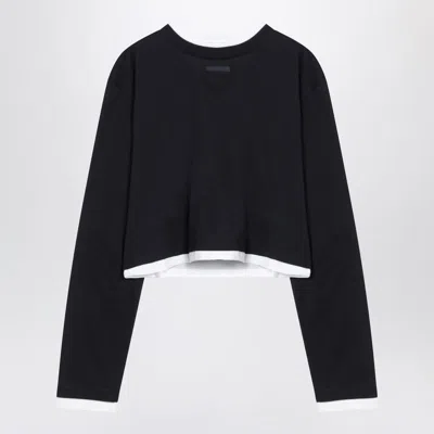 Prada Jersey T-shirt In Black