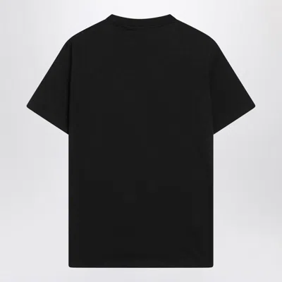 Prada Womens Black Brand-plaque Short-sleeved Cotton-jersey T-shirt In Animal Print