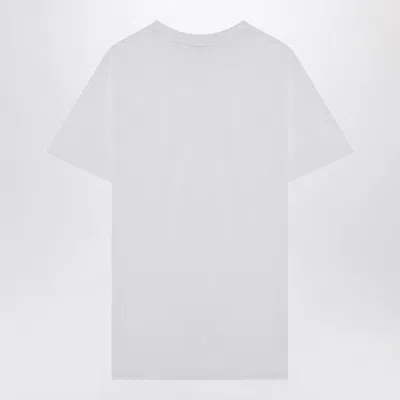 Prada Triangle Logo Cotton T-shirt In White
