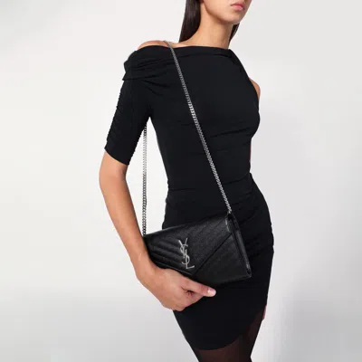Saint Laurent Clutch With Chain Cassandre Black Women In Black
