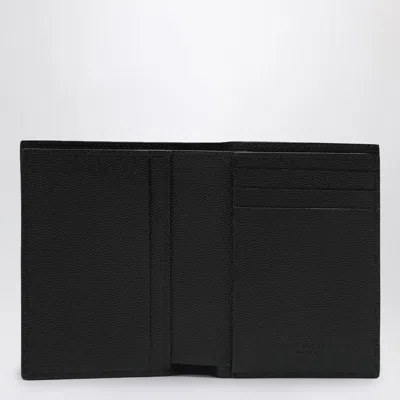Saint Laurent Card Holder In Grain De Poudre In Black