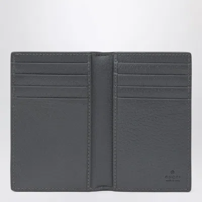 Gucci Long Gg Card Holder Black/grey In Black
