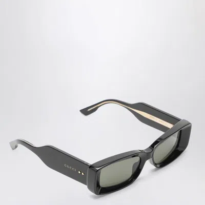 Gucci Rectangular Sunglasses In Black