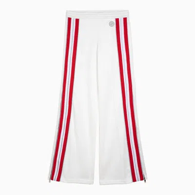 Gucci Polyester Blend Wide Leg Trousers In White