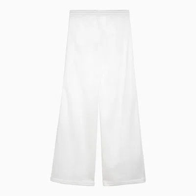 Gucci Polyester Blend Wide Leg Trousers In White