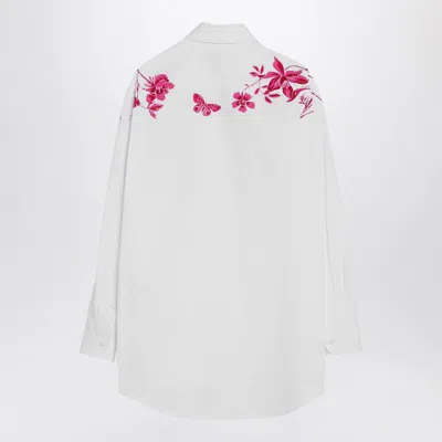 Gucci Floral Cotton Poplin Shirt In White