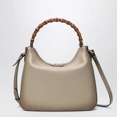 Gucci Medium Diana Leather Top Handle Bag In Brown