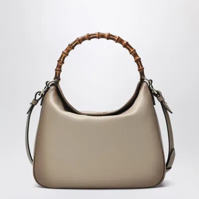 Gucci Medium Diana Leather Top Handle Bag In Brown