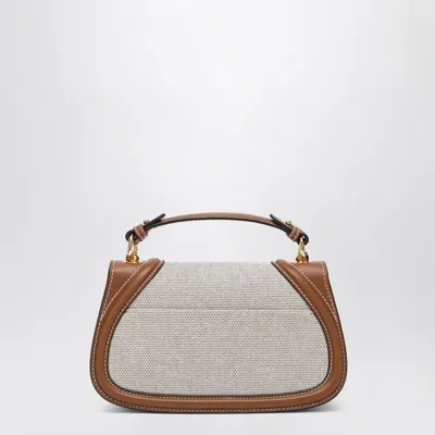 Gucci Medium Blondie Canvas And Leather Crossbody Bag In Brown