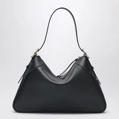 Gucci Large Gg Embossed Leather Tote Bag In Black