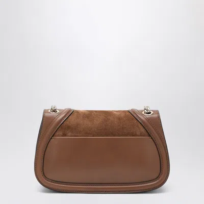 Gucci Women Medium Blondie Suede And Leather Shoulder Bag In Brown