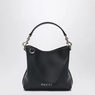 Gucci Mini Gg Emblem Bucket Bag Black Women In Black