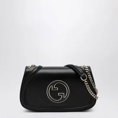 Gucci Small Blondie Leather Crossbody Bag In Black