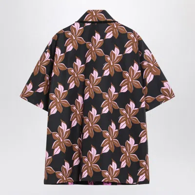 Gucci Brown/purple Printed Shirt In Multi