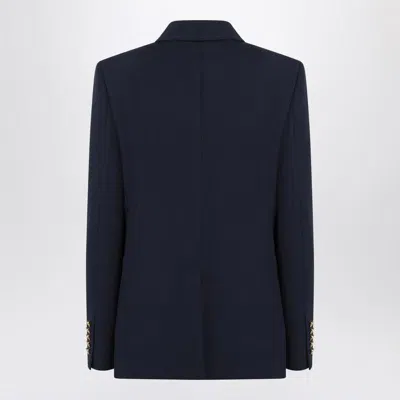 Gucci Blazer Double-breasted Gold-tone Buttons In Blue