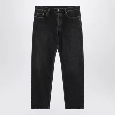 Saint Laurent Mick Straight-leg Jeans In Black