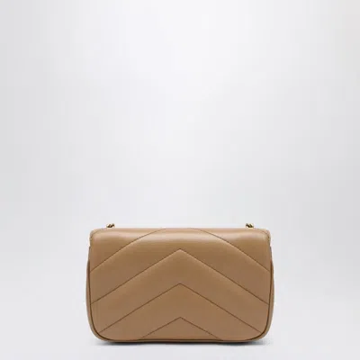 Saint Laurent Mini Quilted Chain Strap Cross-body Bag In Sand