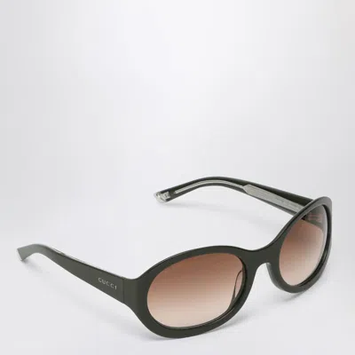 Gucci Round Sunglasses In Black
