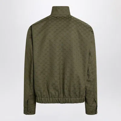 Gucci Forest Bomber In Gg In Green