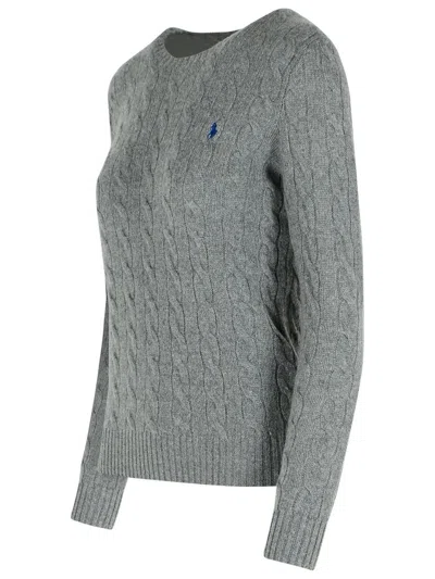 Polo Ralph Lauren 'julianna' Grey Wool And Cashmere Sweater In Gray