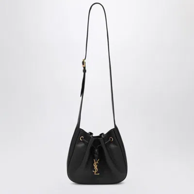 Saint Laurent Mini Paris Vii Leather Crossbody Bag In Black