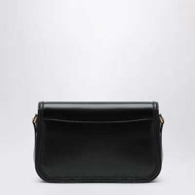 Saint Laurent Solferino Medium Bag In Box Leather In Black