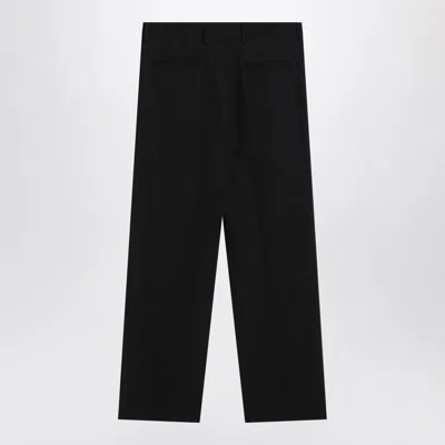 Auralee Belt-loop Casual Pants In Black