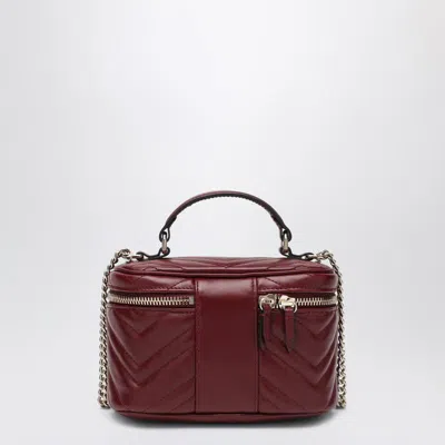Gucci Mini Vanity Bag Gg Marmont Rosso Ancora Women In Red