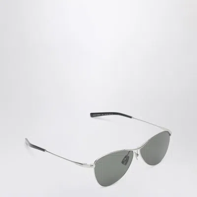 Saint Laurent Sl 831 Silver/black Sunglasses In Metallic