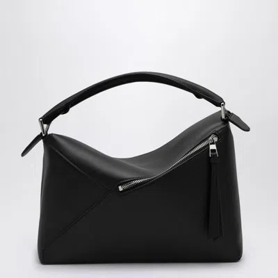 Loewe Medium Puzzle Edge Top Handle Bag In Black