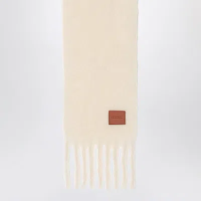 Loewe Mohair And Wool Scarf In Neutral