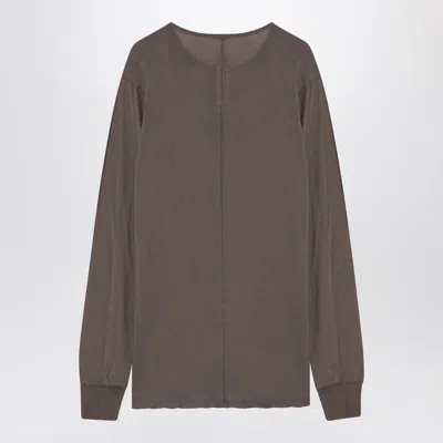 Rick Owens Drkshdw Dust-coloured T-shirt In In Brown