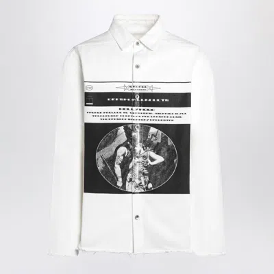 Rick Owens Drkshdw Shirt In With Print In White