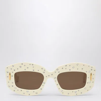 Loewe Arch Mask Sunglasses In Neutral