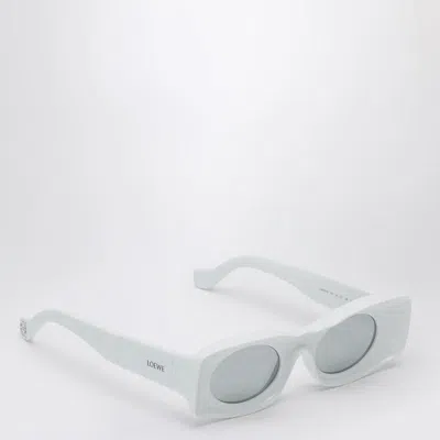 Loewe X Paula Ibiza Oval-shaped Logo Sunglasses In White