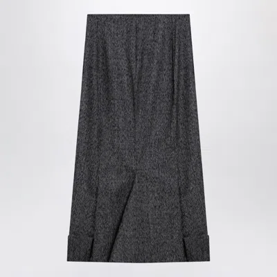 Prada Women's Midi Skirt In Gray